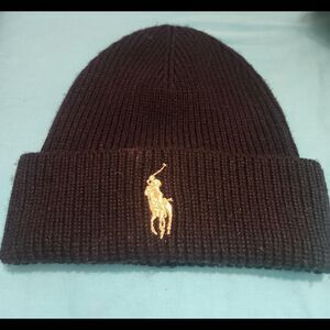 Polo Ralph Lauren Black and Gold Beanie
